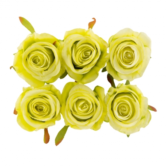 Головка розы, зеленая, 8 см (8502-008/1)