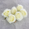 Головка троянди, біла, 8 см (8502-008/4)