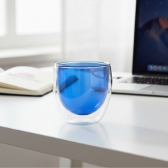 Склянка з подвійними стінками та ручкою "Калейдоскоп", 220 мл * Рандомний вибір дизайну (9095-001)