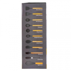 Набір кухонного приладдя з 11 предметів, сірий (9116-001)