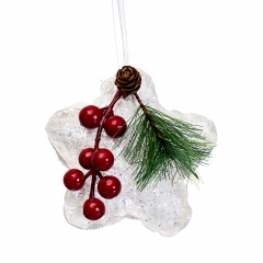 Ёлочная игрушка "Кружевная звезда" (008NZK)