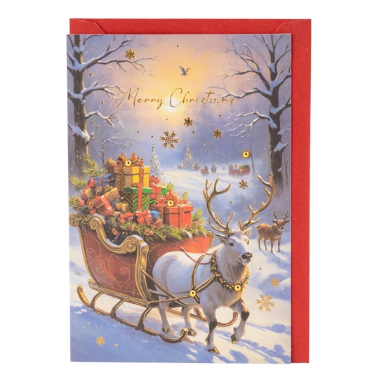 Вітальна листівка з конвертом до Нового Року 