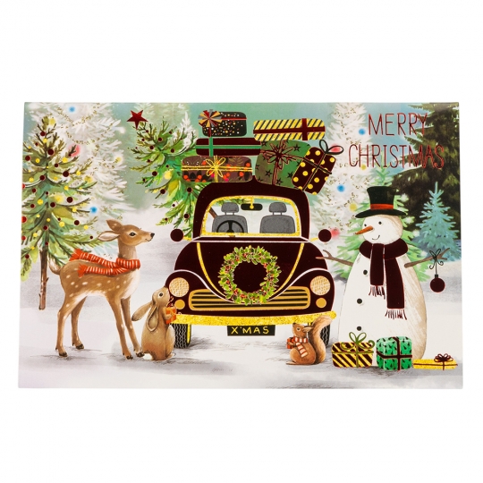 Открытка с конвертом к Новому Году 