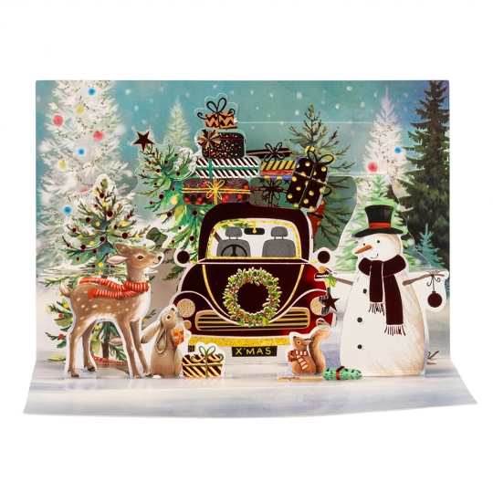 Открытка с конвертом к Новому Году 