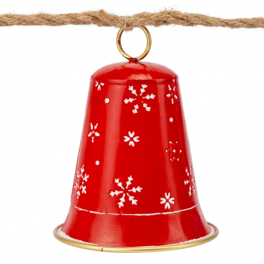 Гірлянда з 6 дзвіночками, різнокольорова, 115 см (6034-002)