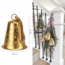 Металевий дзвіночок, золотий, 33 см (6034-003)