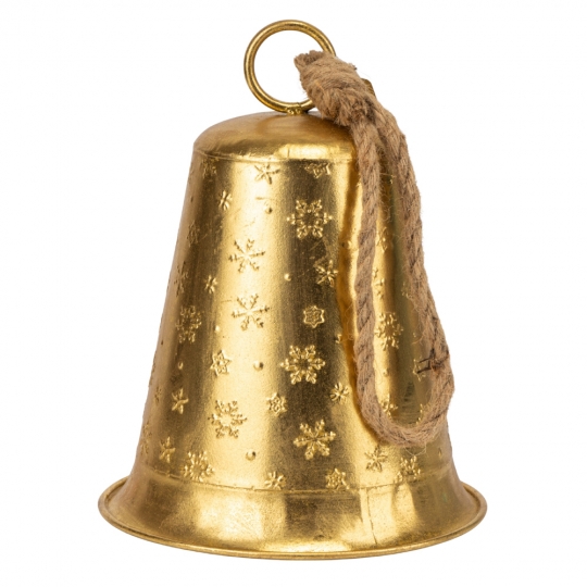 Металевий дзвіночок, золотий, 33 см (6034-003)