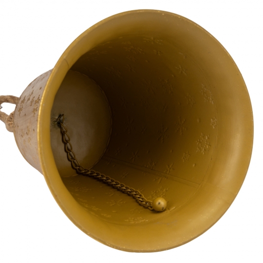 Металевий дзвіночок, золотий, 33 см (6034-003)