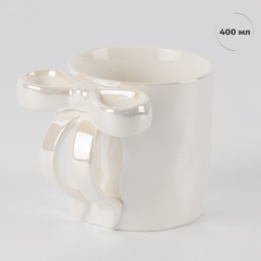 Кружка "Перламутровый бантик", 400 мл (9255-002)