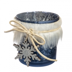 Підсвічник "Пухнастий" синій (6003-038)