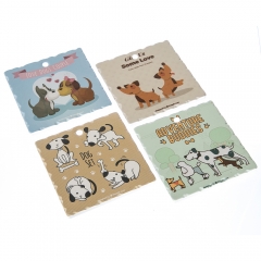 Набор подставок под чашки "Мультики"(4 шт.) (004AB)