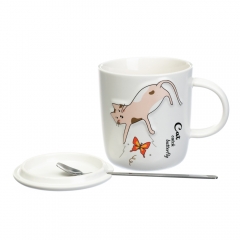 Чашка "Cat and butterfly", 400 мл. (8805-015)