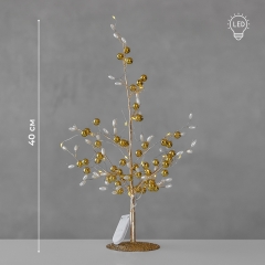 Декоративне дерево з підсвіткою "Сяйво золота", 40 см (9239-002)