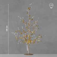 Декоративне дерево з підсвіткою "Сяйво золота", 48 см (9239-004)