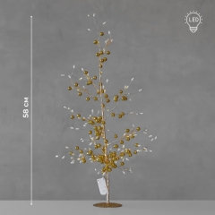 Декоративне дерево з підсвіткою "Сяйво золота", 58 см (9239-006)
