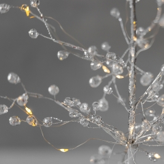 Декоративне дерево з підсвіткою "Срібне сяйво", 35 см (9239-010)