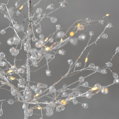 Декоративне дерево з підсвіткою "Срібне сяйво", 49 см (9239-011)