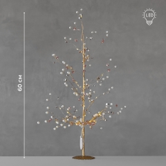 Декоративне дерево з підсвіткою "Перлинний блиск", 60 см (9239-017)