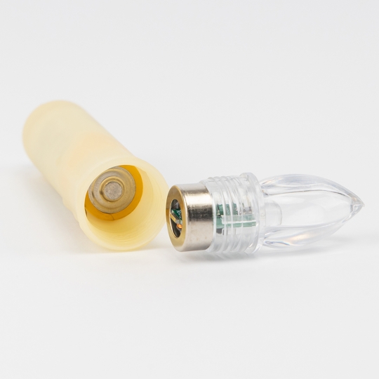 Набір з 10 світлодіодних свічок (LED) з кліпсами на ялинку, айворі, 10 см (9262-012)