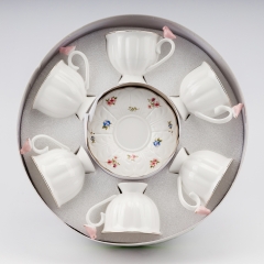 Набір "Пташиний шепіт" на 6 персон, білий, 230 мл * Рандомний вибір дизайну (9292-004)