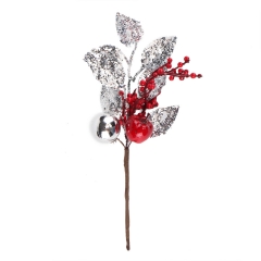 Декоративна гілка "Срібний букет" (2010-168)