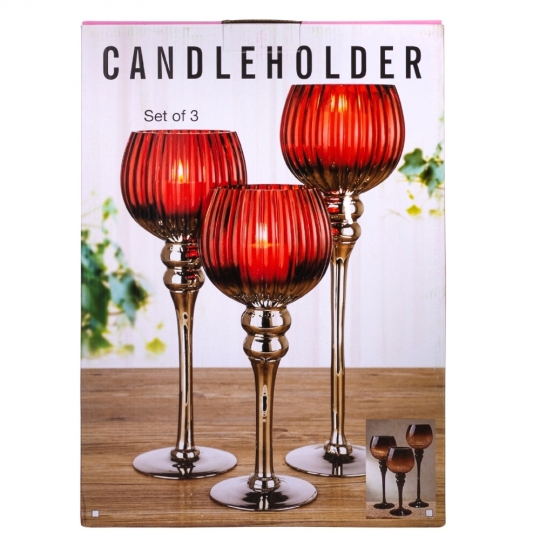 Набор из 3 подсвечников 