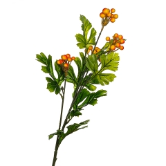 Гілка калини з червоно-жовтими ягодами, 66 см. (8408-010)