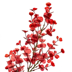 Гілка штучна "Евкаліпт", червона (8408-027)