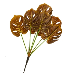 Гілка монстери жовто-коричнева штучна (8408-050)