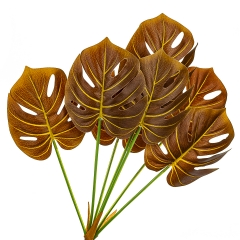 Гілка монстери жовто-коричнева штучна (8408-050)