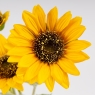 Искусственный подсолнух с 3 бутонами, желтый, 64 см СПАСЕННАЯ ПОЗИЦИЯ (9259-031)