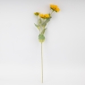 Искусственный подсолнух с 3 бутонами, желтый, 64 см СПАСЕННАЯ ПОЗИЦИЯ (9259-031)