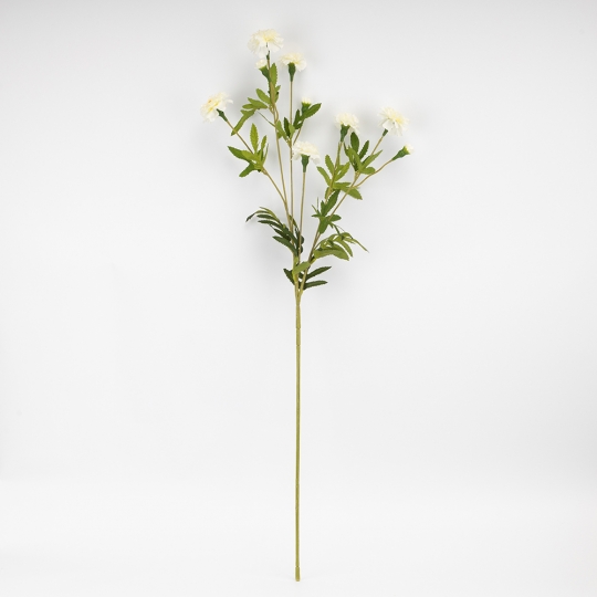 Искусственные бархатцы, белые, 84 см СПАСЕННАЯ ПОЗИЦИЯ (9259-038) Искусственные бархатцы, белые, 84 см СПАСЕННАЯ ПОЗИЦИЯ (9259-038)