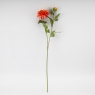 Штучна жоржина з 2 бутонами, помаранчева, 66 см ВРЯТОВАНА ПОЗИЦІЯ (9259-048)