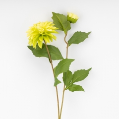 Искусственная георгина с 2 бутонами, зеленая, 66 см СПАСЕННАЯ ПОЗИЦИЯ (9259-050)