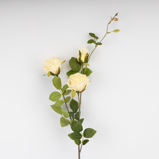 Искусственная роза с 3 бутонами, белая, 89 см СПАСЕННАЯ ПОЗИЦИЯ (9259-062) Искусственная роза с 3 бутонами, белая, 89 см СПАСЕННАЯ ПОЗИЦИЯ (9259-062)