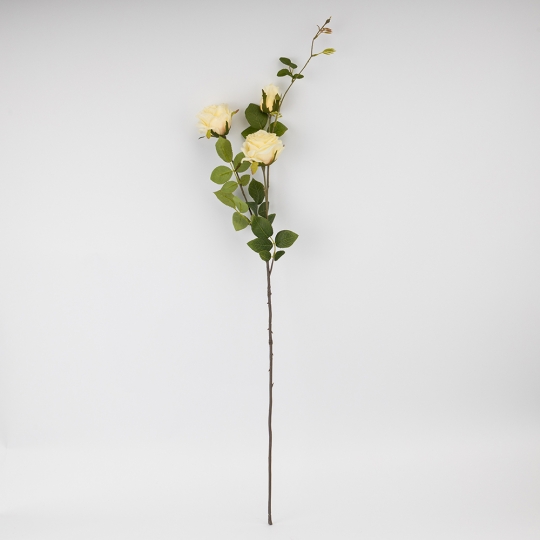 Искусственная роза с 3 бутонами, белая, 89 см СПАСЕННАЯ ПОЗИЦИЯ (9259-062) Искусственная роза с 3 бутонами, белая, 89 см СПАСЕННАЯ ПОЗИЦИЯ (9259-062)