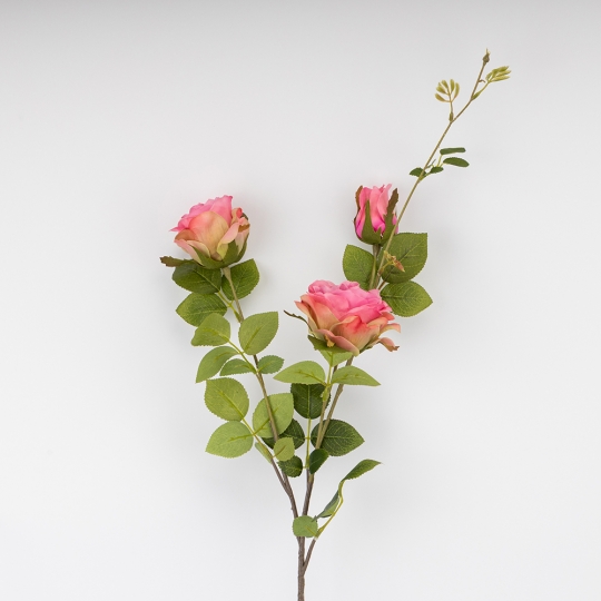 Искусственная роза с 3 бутонами, розовая, 89 см СПАСЕННАЯ ПОЗИЦИЯ (9259-063) Искусственная роза с 3 бутонами, розовая, 89 см СПАСЕННАЯ ПОЗИЦИЯ (9259-063)