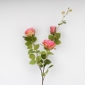 Искусственная роза с 3 бутонами, розовая, 89 см СПАСЕННАЯ ПОЗИЦИЯ (9259-063)
