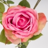 Искусственная роза с 3 бутонами, розовая, 89 см СПАСЕННАЯ ПОЗИЦИЯ (9259-063)