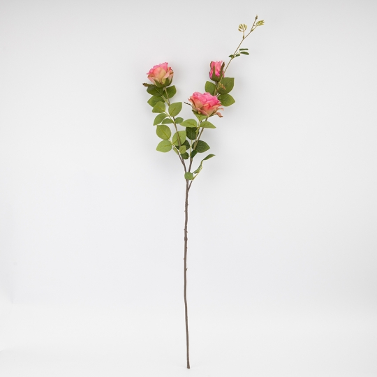 Искусственная роза с 3 бутонами, розовая, 89 см СПАСЕННАЯ ПОЗИЦИЯ (9259-063) Искусственная роза с 3 бутонами, розовая, 89 см СПАСЕННАЯ ПОЗИЦИЯ (9259-063)