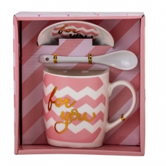 Набор чашка с блюдцем "Радость каждый день" (на 1 персону) 300 мл * Рандомный выбор дизайна (9199-004)