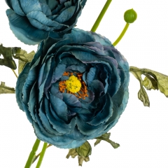 Букет штучний "Ранункулюс", синій (8114-018)