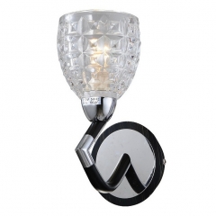 Бра чёрного цвета с фигурным плафоном из стекла (NN014/1W) (NN014/1W)