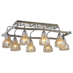 Люстра коричневая с 8 матовыми плафонами (NN015/8) (NN015/8)