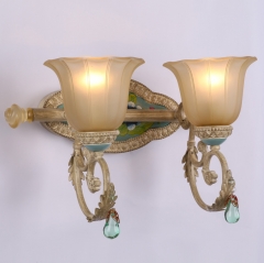 Бра настенное на 2 плафона и цветочной росписью (YA001/2) (YA001/2)