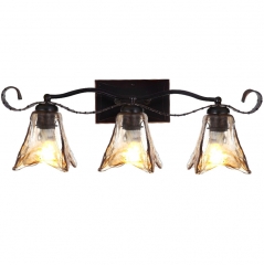 Бра настенное на 3 стеклянных плафона медового цвета (YA003/3W) (YA003/3W)