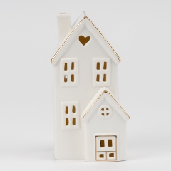 Світлодіодний будиночок (LED), білий, 14 см (6039-003)