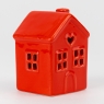 Светодиодный домик (LED), красный, 10,5 см (6039-007)