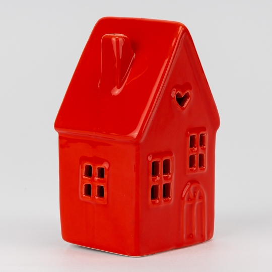 Світлодіодний будиночок (LED), червоний, 14,8 см (6039-008)